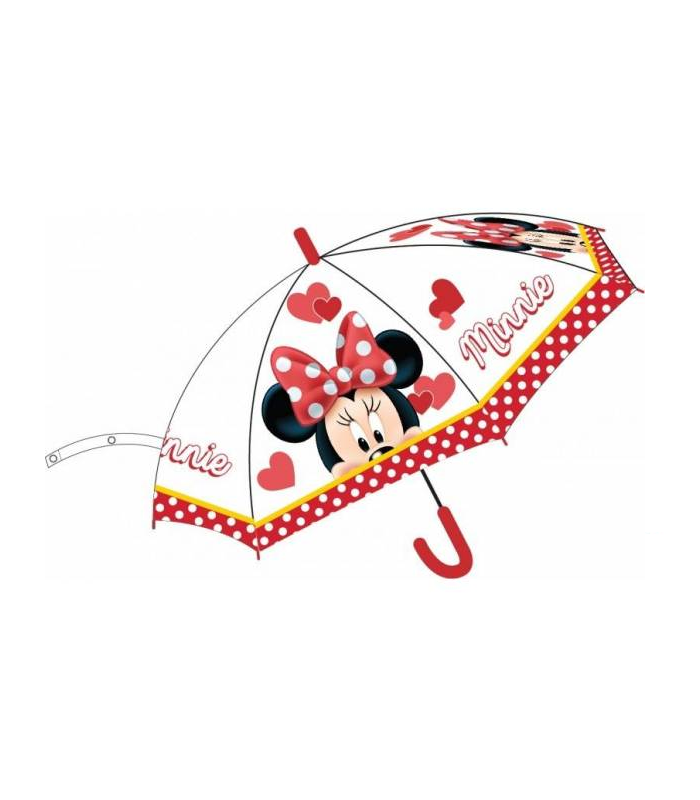 Mojado forma Raramente Paraguas Transparente Minnie Mouse